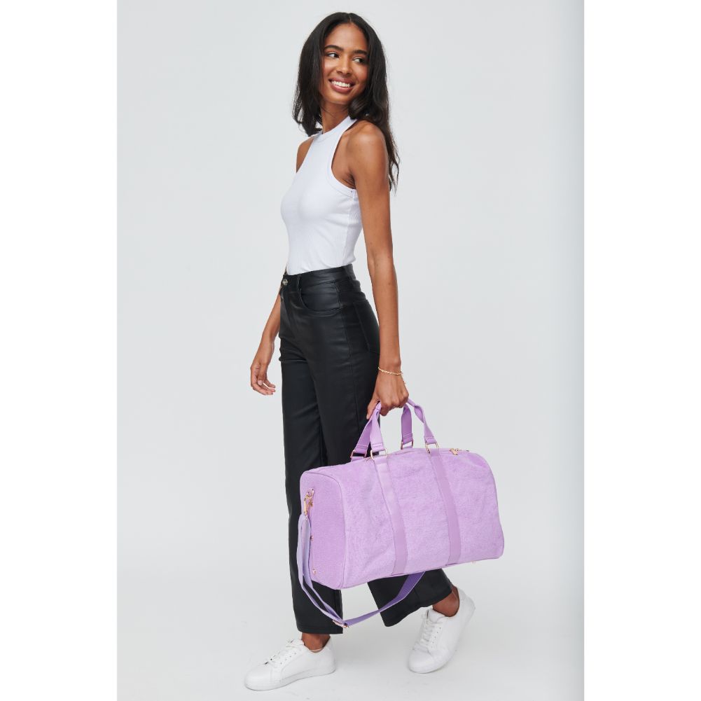 Woman wearing Lavender Urban Expressions Perrie Weekender 840611102232 View 2 | Lavender