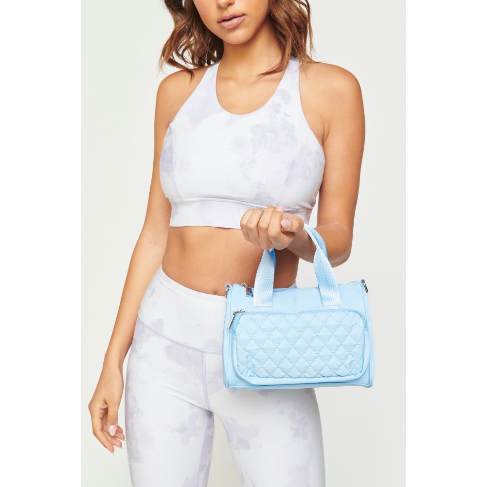 Woman wearing Aqua Urban Expressions Owen Crossbody 840611180865 View 2 | Aqua