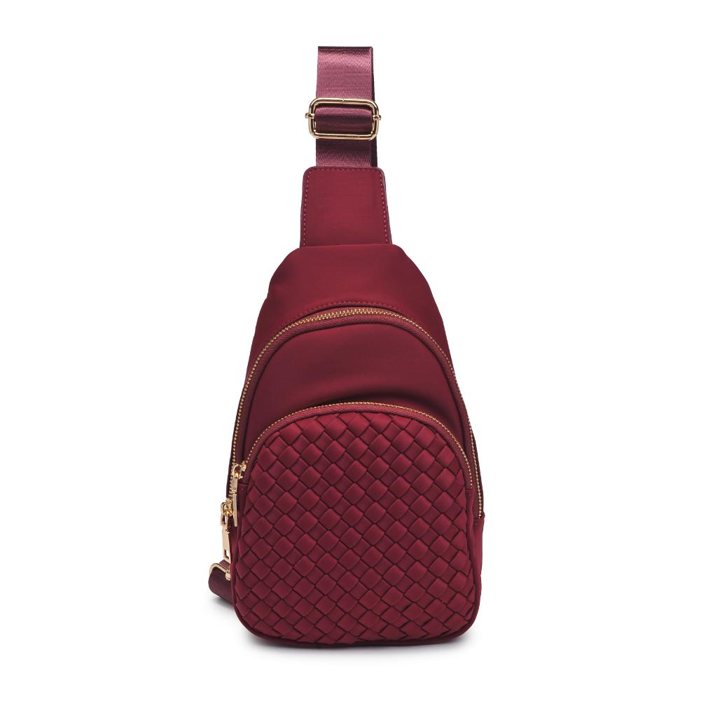 Product Image of Urban Expressions Hailey Sling Backpack 840611125507 View 1 | Wine