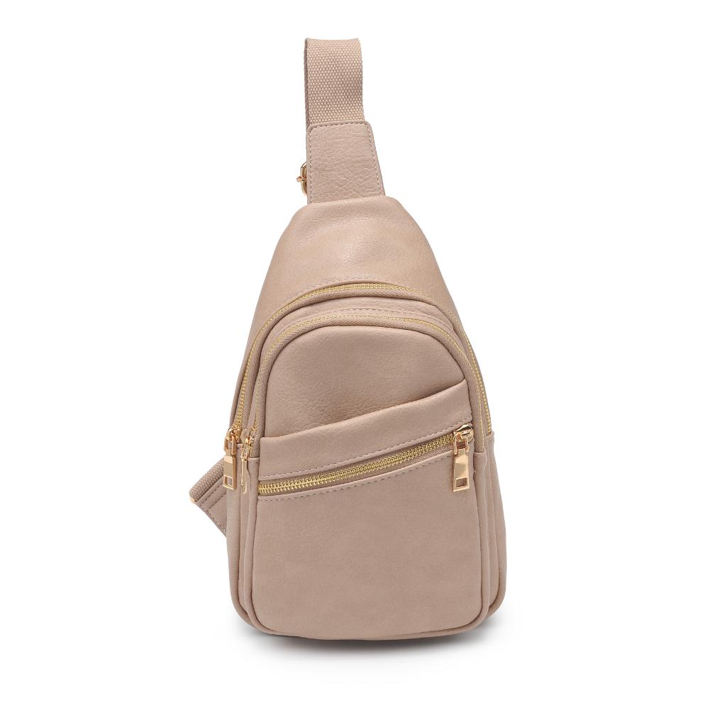 Product Image of Urban Expressions Zephyr Sling Backpack 840611193308 View 5 | Natural