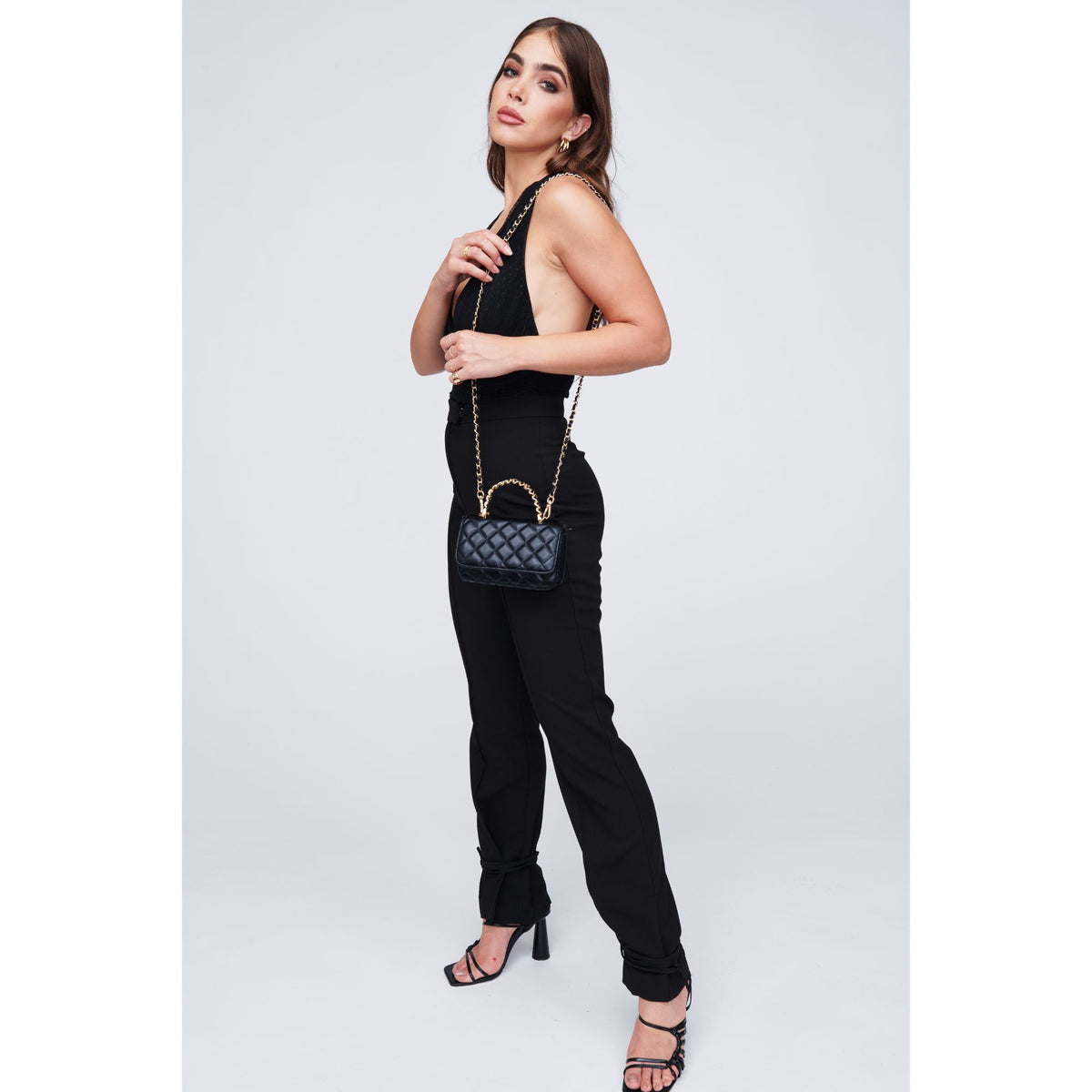 Woman wearing Black Urban Expressions Zoya Mini Bag 818209010924 View 3 | Black