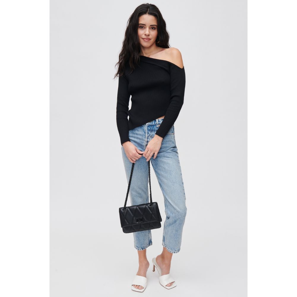 Woman wearing Black Urban Expressions Yelena Crossbody 840611118615 View 3 | Black