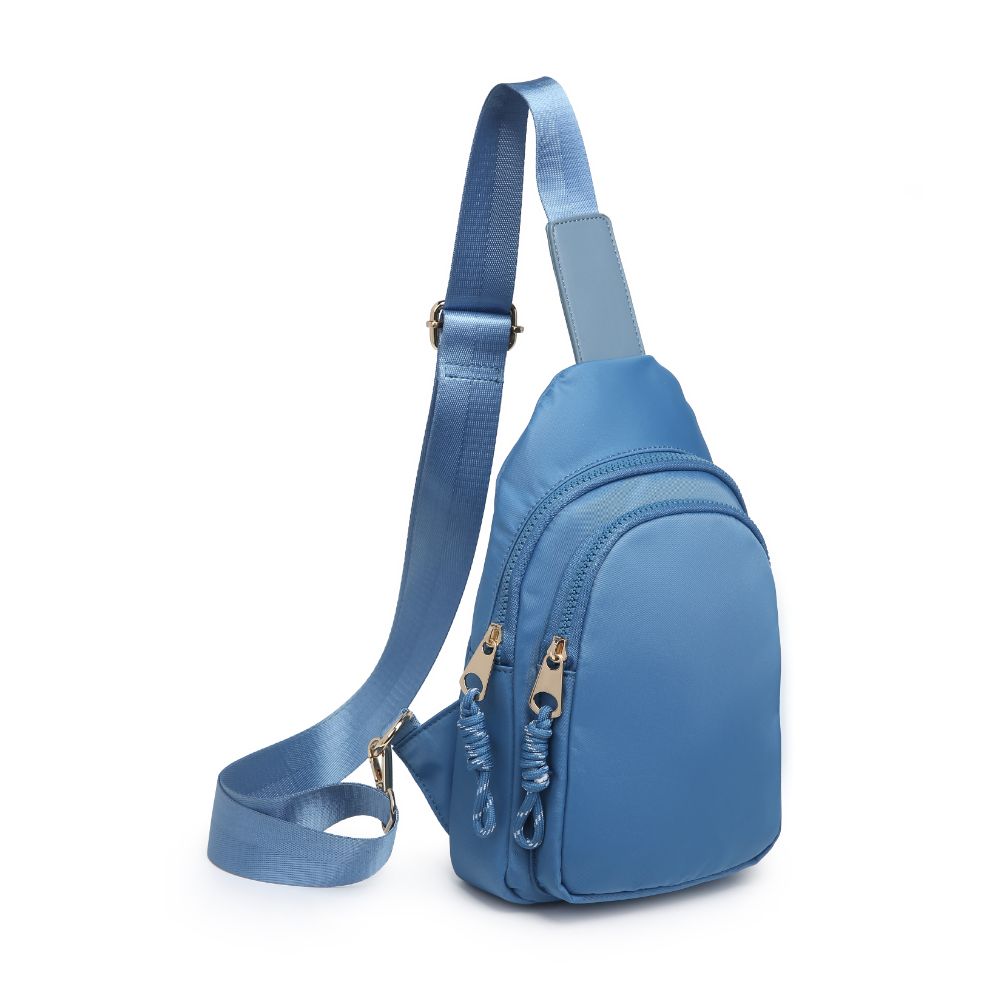 Product Image of Urban Expressions Ace Sling Backpack 840611177674 View 2 | Blue