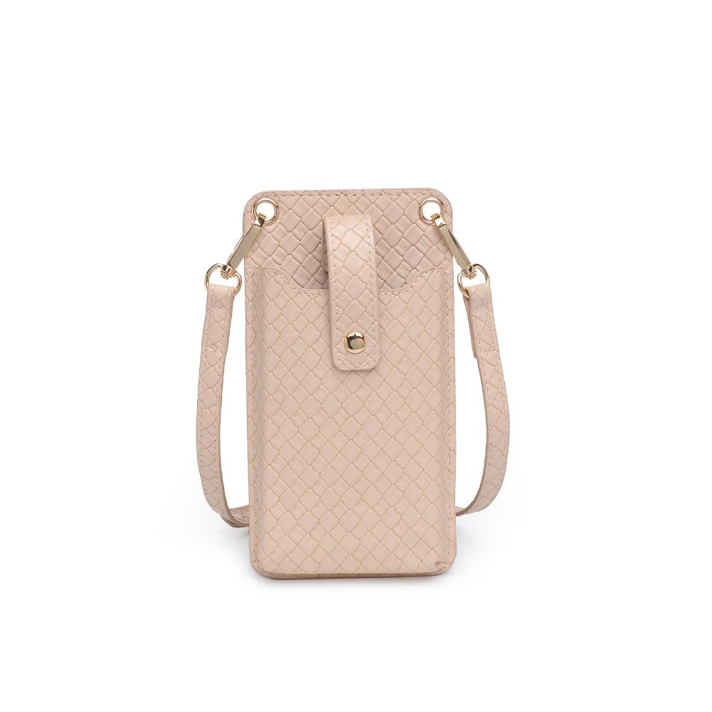 Product Image of Urban Expressions Claire Woven Cell Phone Crossbody 840611102348 View 5 | Natural