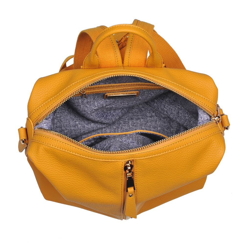 Product Image of Urban Expressions Kenzie Backpack 840611164889 View 4 | Mustard