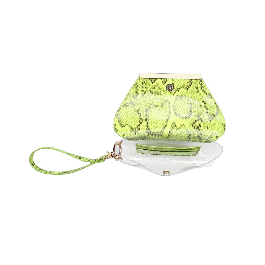 Product Image of Urban Expressions Reese - Neon Snake Wristlet 840611163455 View 8 | Neon Yellow