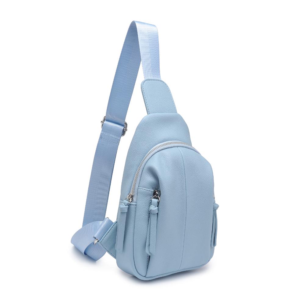 Product Image of Urban Expressions Emille Sling Backpack 840611191557 View 7 | Sky Blue