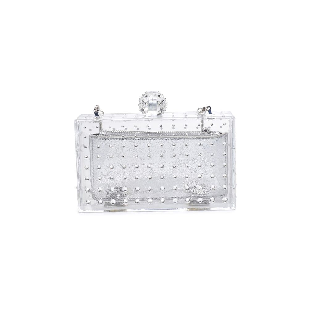 Product Image of Urban Expressions Melisha Evening Bag 840611112248 View 7 | Clear