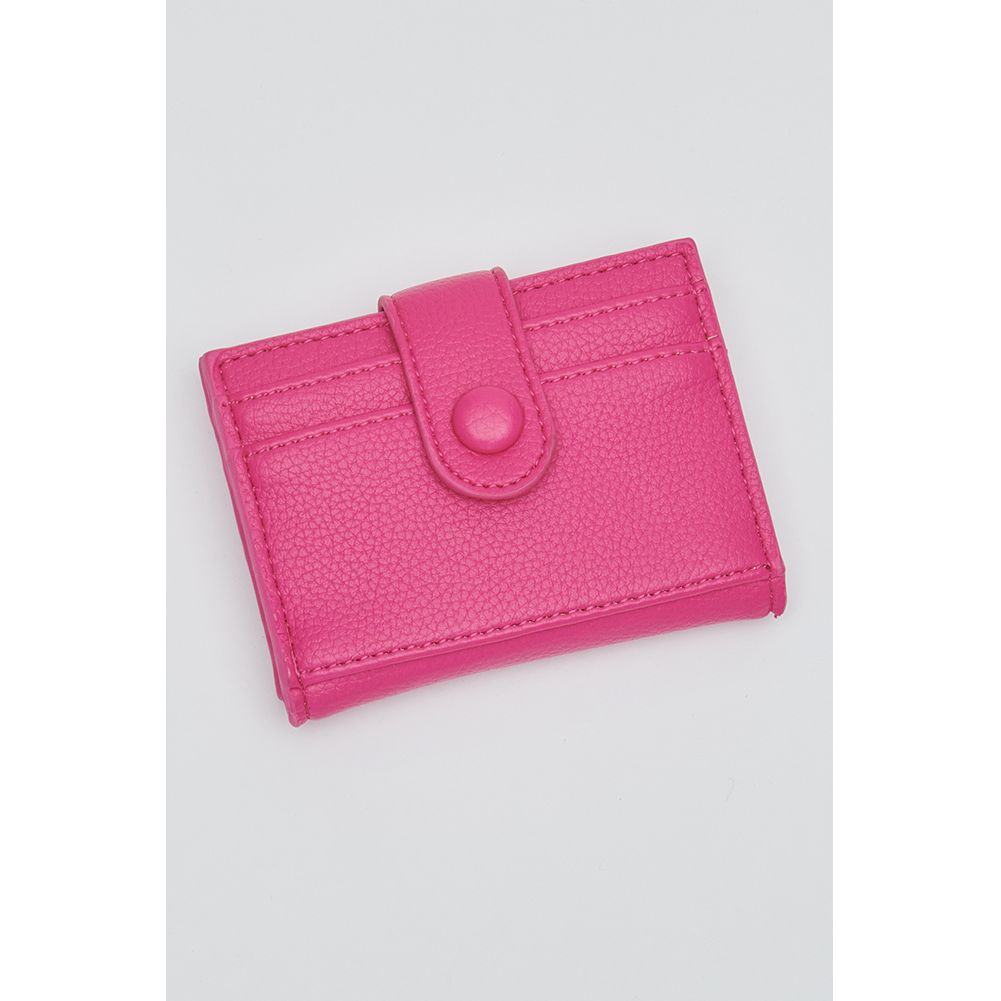 Woman wearing Magenta Urban Expressions Lola Card Holder 840611112880 View 1 | Magenta