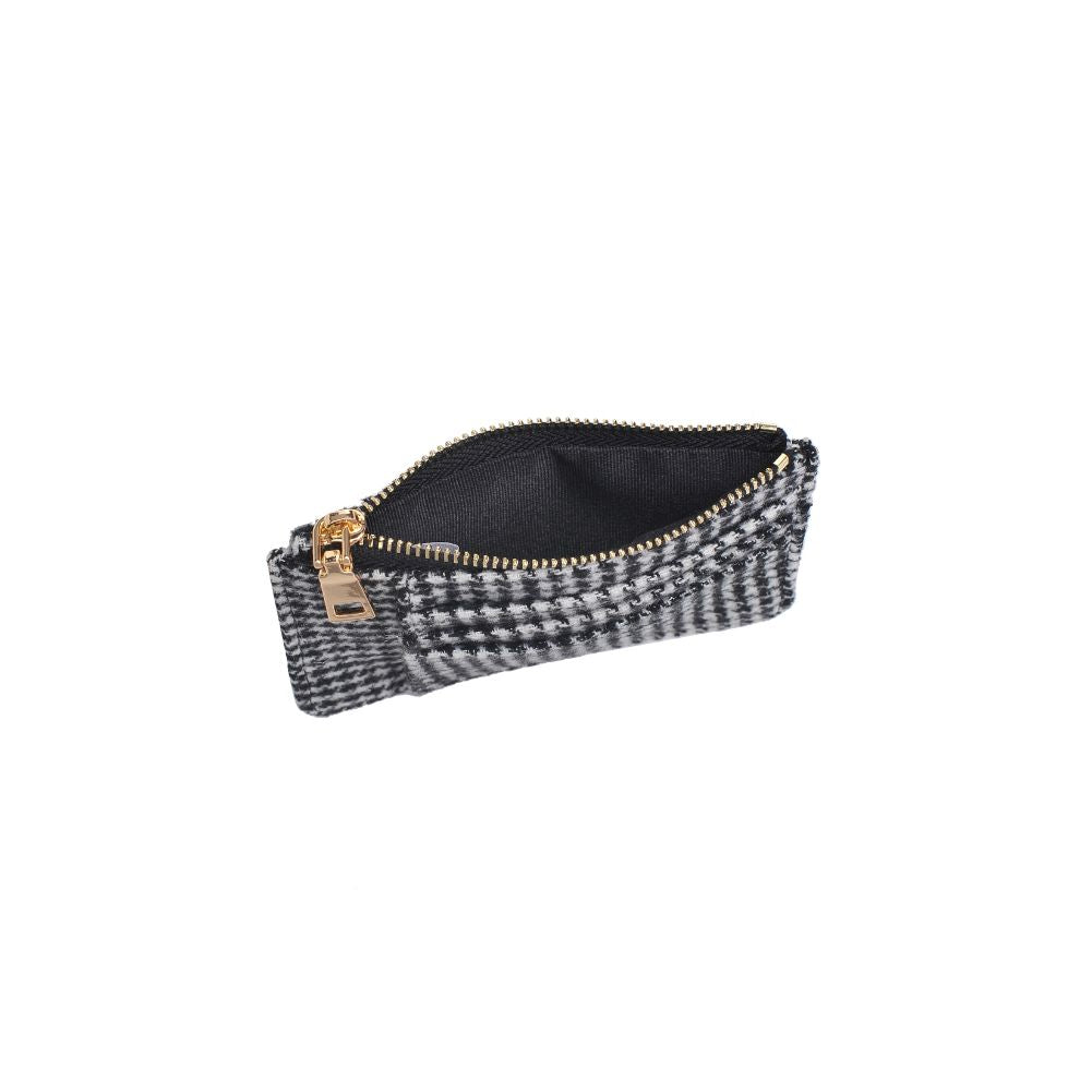 Product Image of Urban Expressions Afina - Houndstooth Card Holder 840611109828 View 8 | Black White