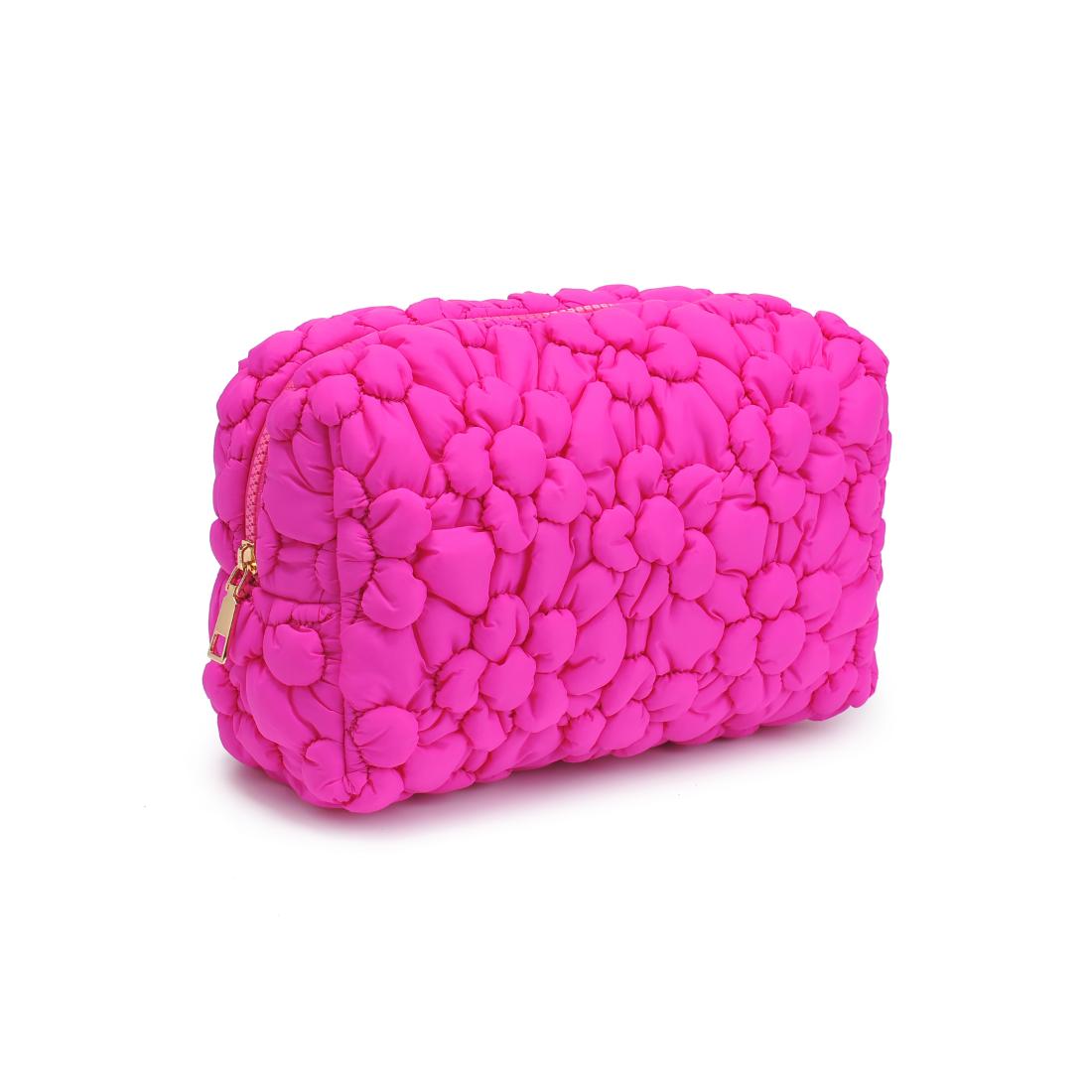 Product Image of Urban Expressions Flora Pop - Nylon Cosmetic Pouch 840611144195 View 6 | Fuchsia