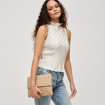 Woman wearing Natural Urban Expressions Ivy Clutch 840611133335 View 1 | Natural