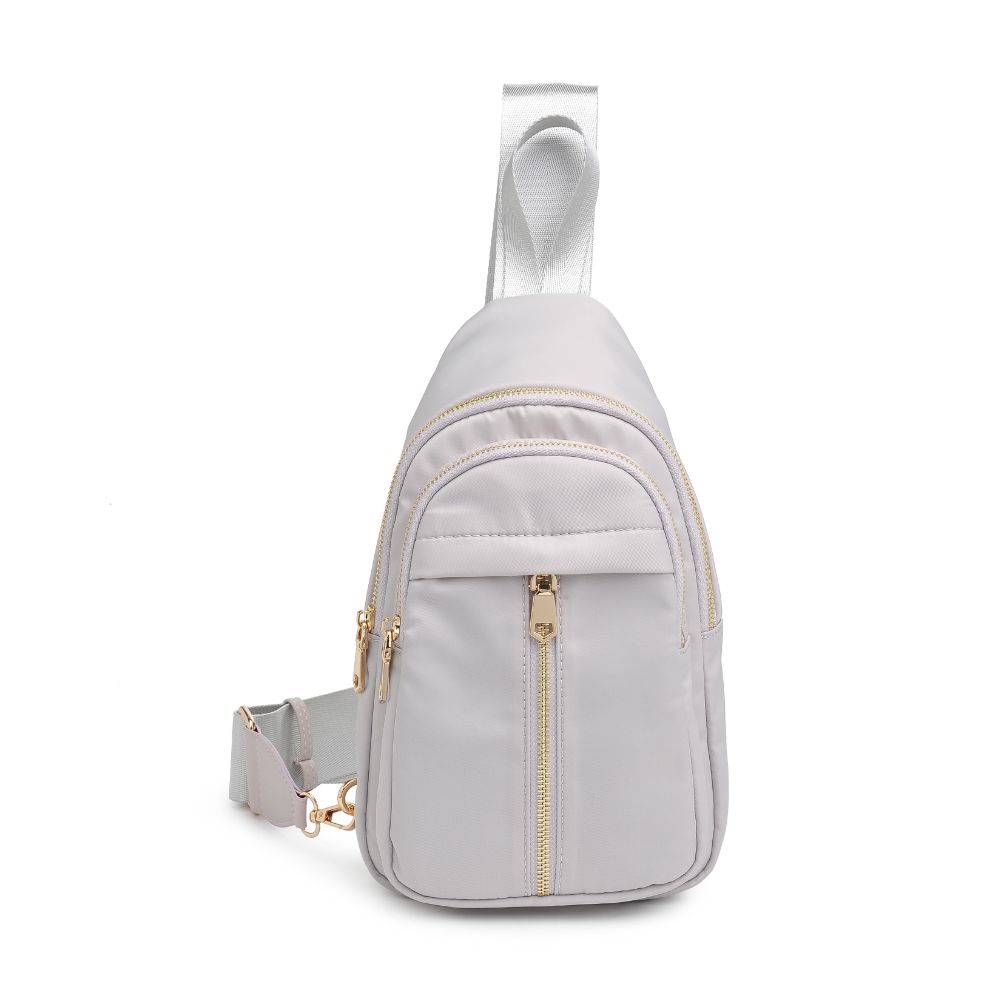 Product Image of Urban Expressions Wagner Sling Backpack 840611108364 View 5 | Grey