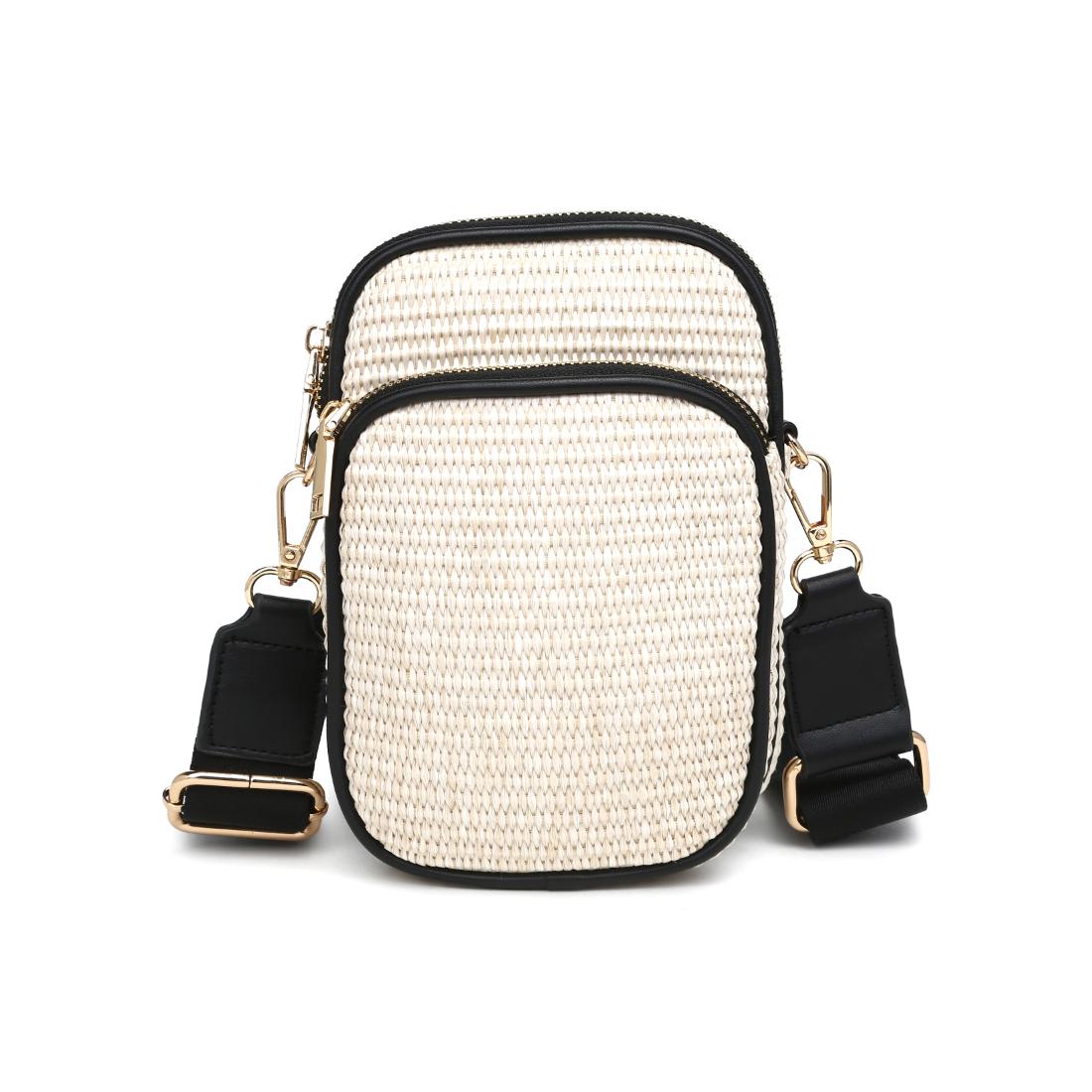 Product Image of Urban Expressions Elana Cell Phone Crossbody 840611158536 View 5 | Ivory Black