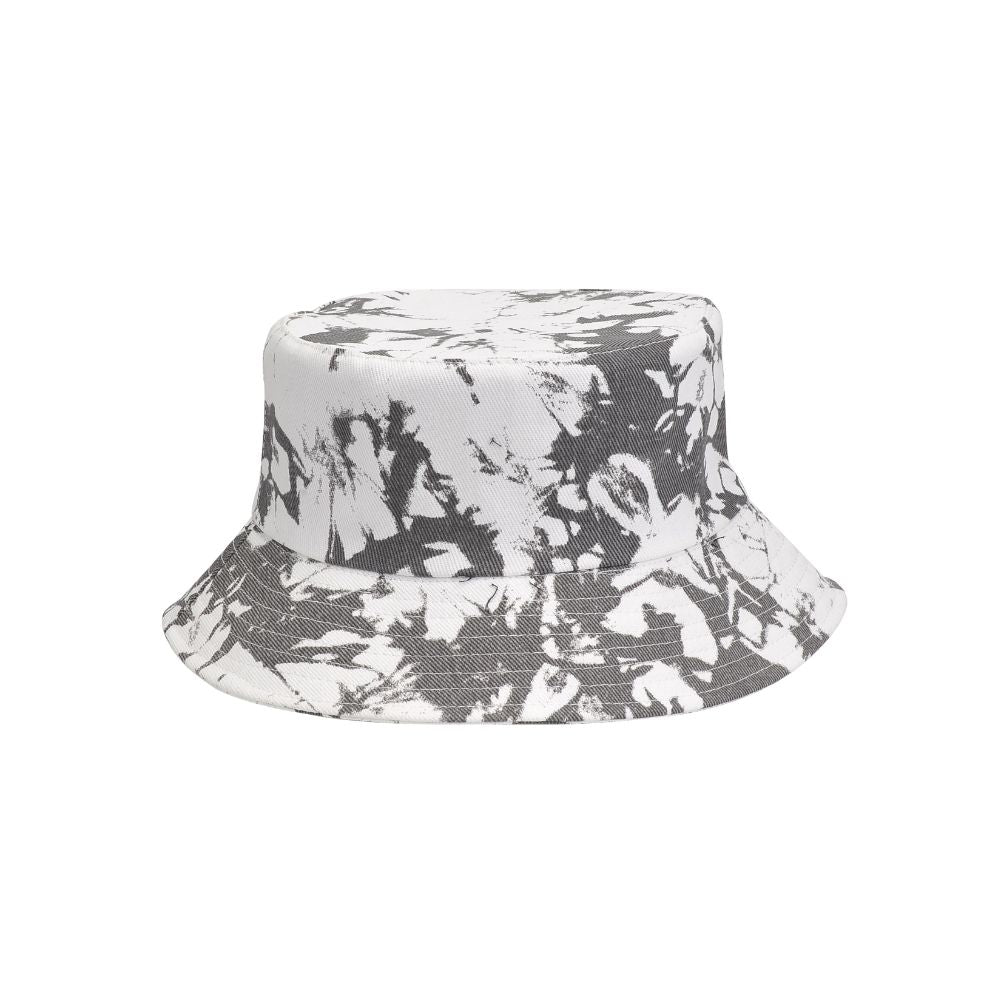 Product Image of Urban Expressions Tie Dye Bucket Hat Bucket Hat 840611182203 View 7 | White Grey