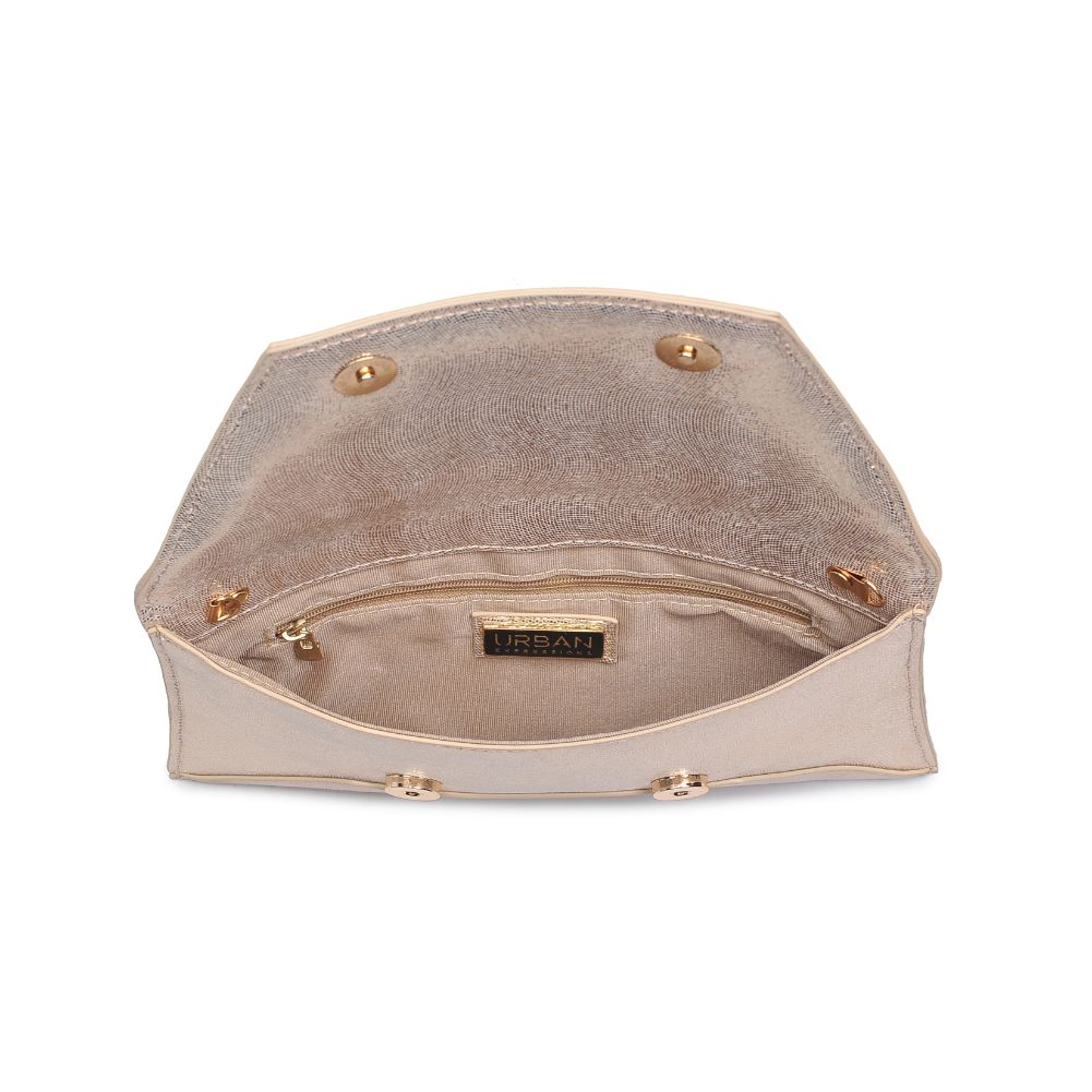 Product Image of Urban Expressions Cora Clutch 840611109743 View 8 | Gold