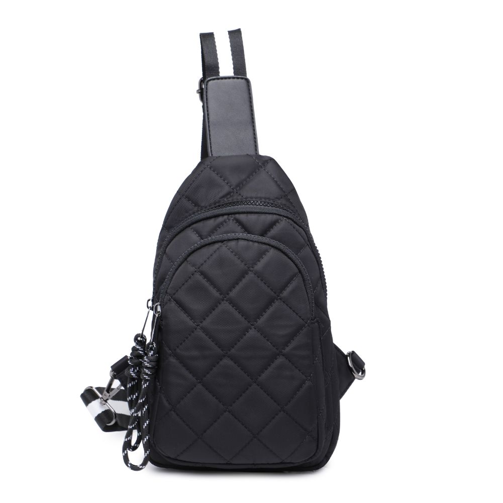 Product Image of Urban Expressions Ace - Quilted Nylon Sling Backpack 840611177650 View 5 | Black