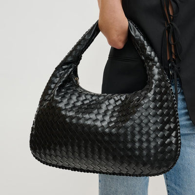 Woman wearing Black Urban Expressions Victoria Hobo 840611140814 View 1 | Black