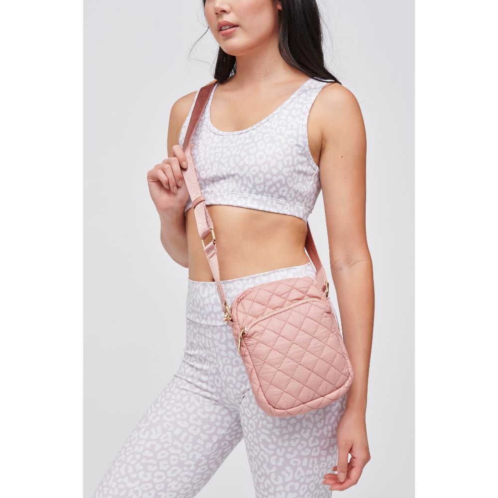 Woman wearing Pastel Pink Urban Expressions Lane Crossbody 840611182722 View 1 | Pastel Pink