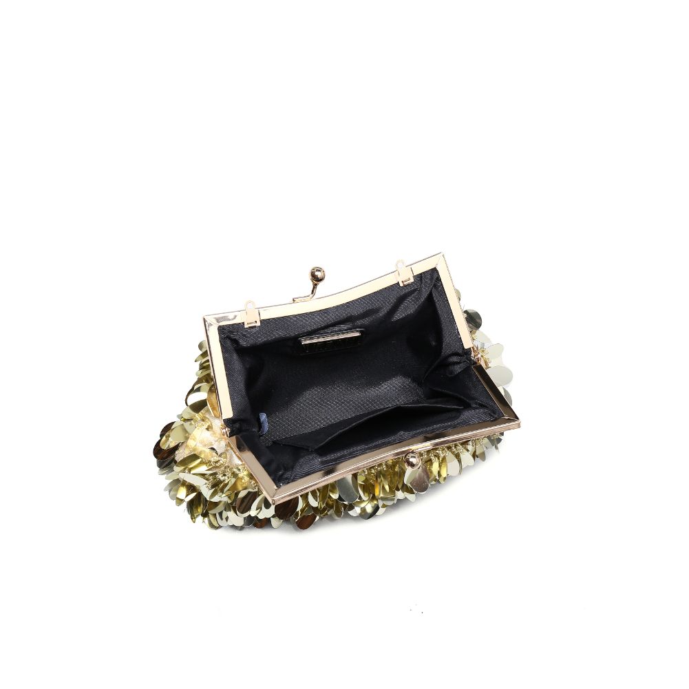 Product Image of Urban Expressions Ariana Evening Bag 840611115515 View 8 | Gold