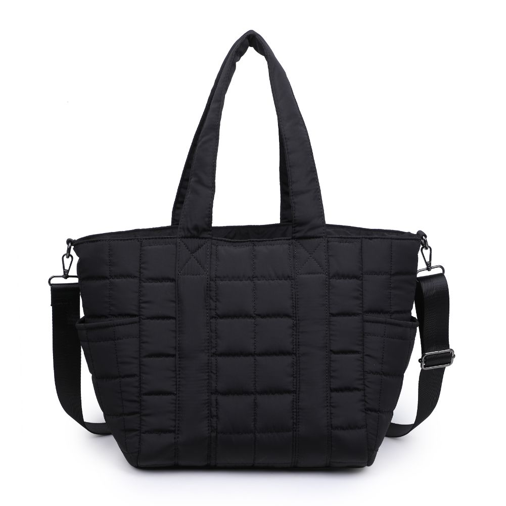 Product Image of Urban Expressions August - Quilted Nylon Tote 840611114457 View 5 | Black