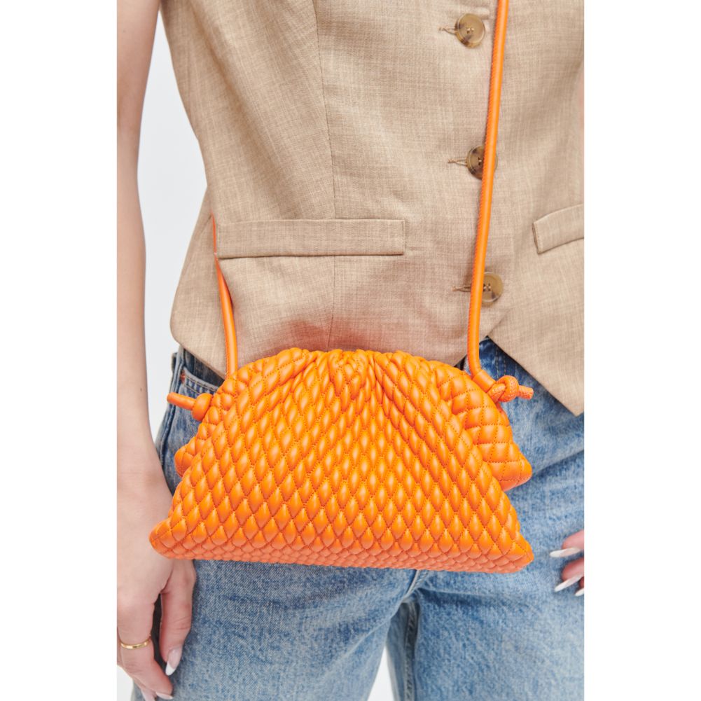 Woman wearing Orange Urban Expressions Elise Crossbody 840611118387 View 4 | Orange