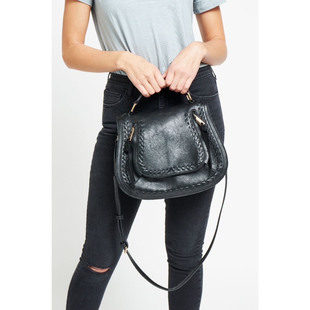 Woman wearing Black Urban Expressions Khloe Crossbody 840611176622 View 3 | Black