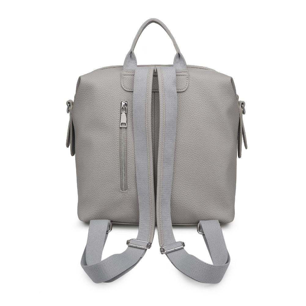 Product Image of Urban Expressions Kenzie Backpack 840611133571 View 7 | Grey