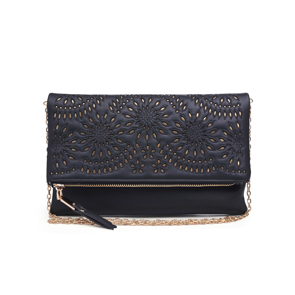 Product Image of Urban Expressions Ellington Embroidered Clutch NA-840611159397 View 1 | Black