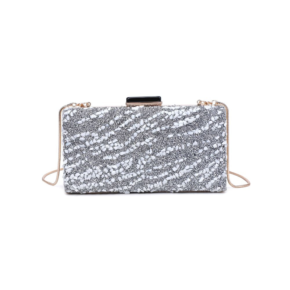 Product Image of Urban Expressions Eliza Evening Bag 840611120892 View 5 | Silver