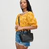 Woman wearing Black Urban Expressions Paisley Tote 840611126306 View 1 | Black