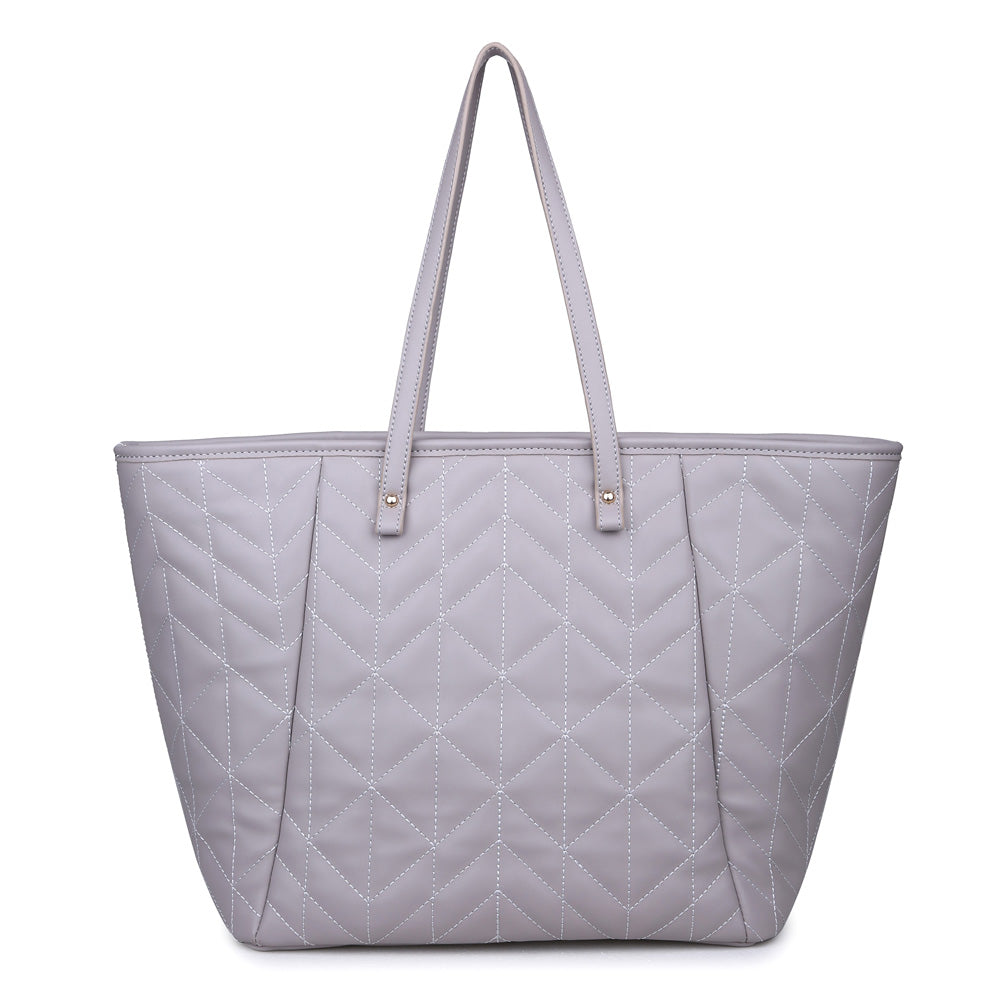 Product Image of Urban Expressions Samantha Tote NA-840611149954 View 3 | Grey