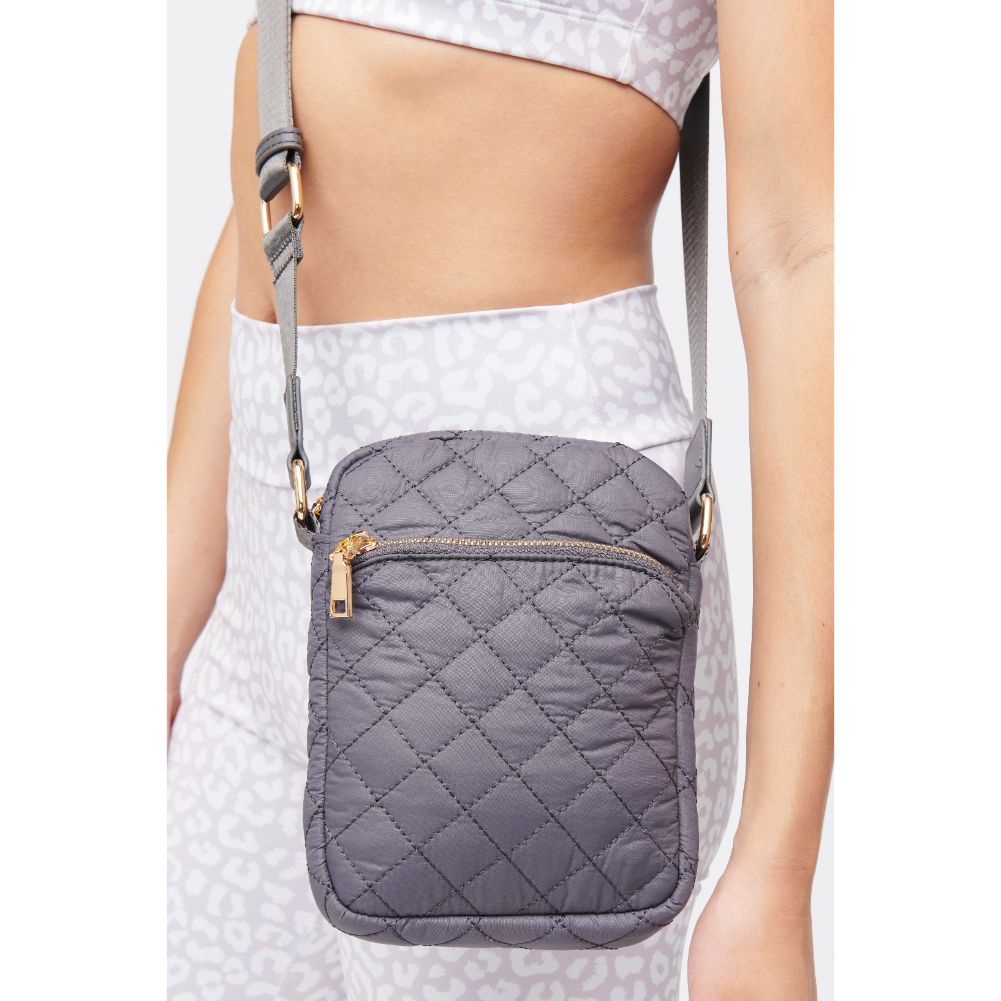 Woman wearing Carbon Urban Expressions Lane Crossbody 840611182715 View 2 | Carbon