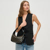 Woman wearing Black Urban Expressions Lennox Crossbody 840611194169 View 1 | Black