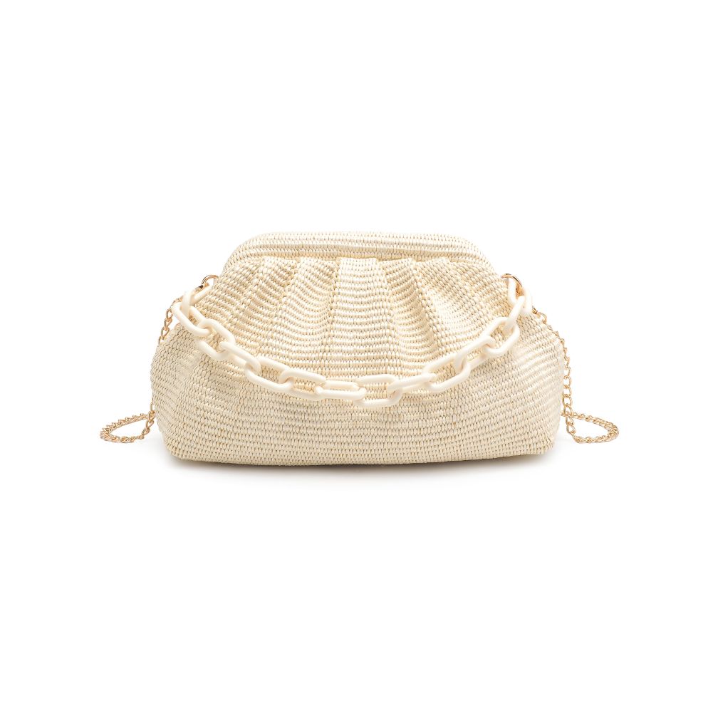 Product Image of Urban Expressions Solana Clutch 840611105745 View 5 | Ivory