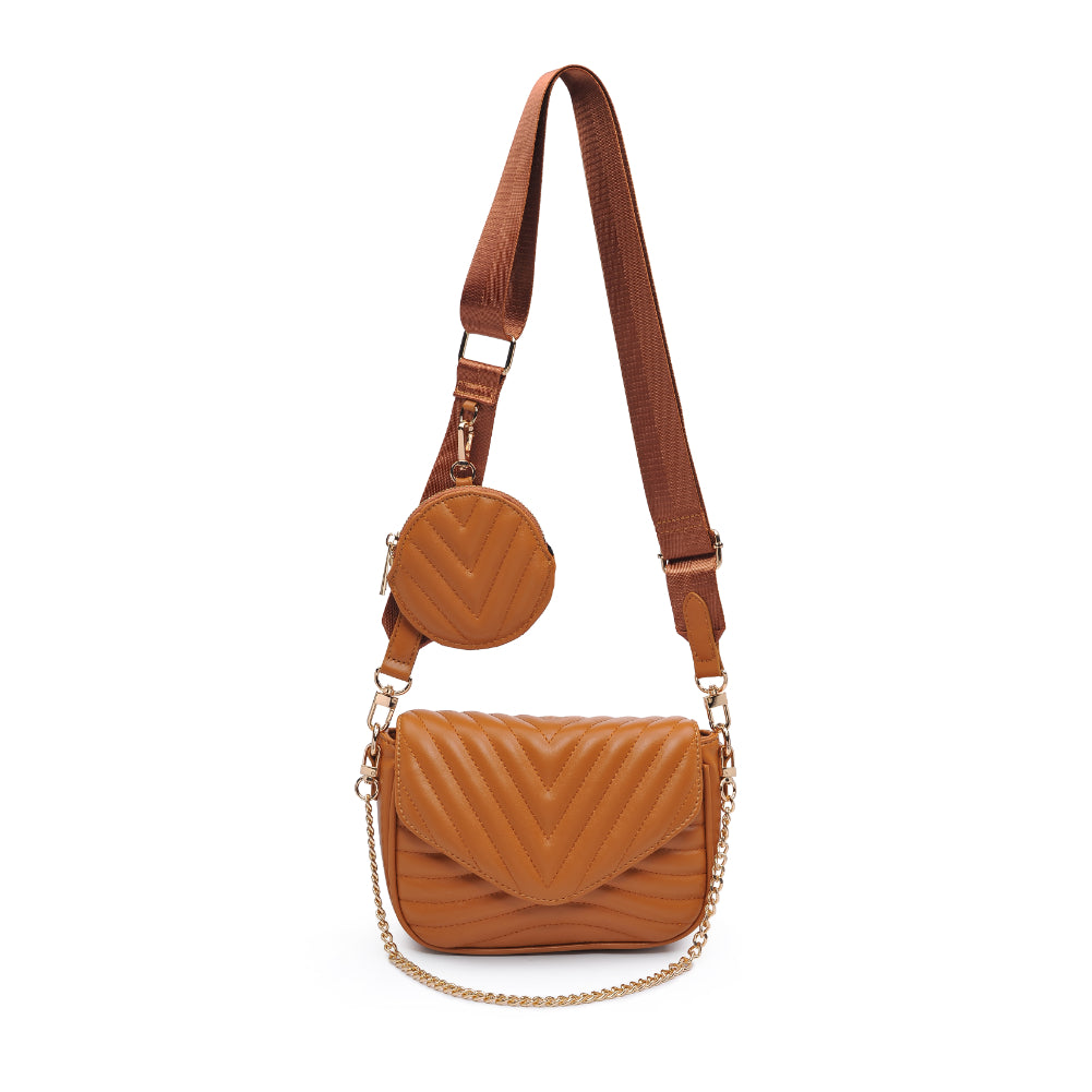Product Image of Urban Expressions Rayne Crossbody 840611176974 View 5 | Tan