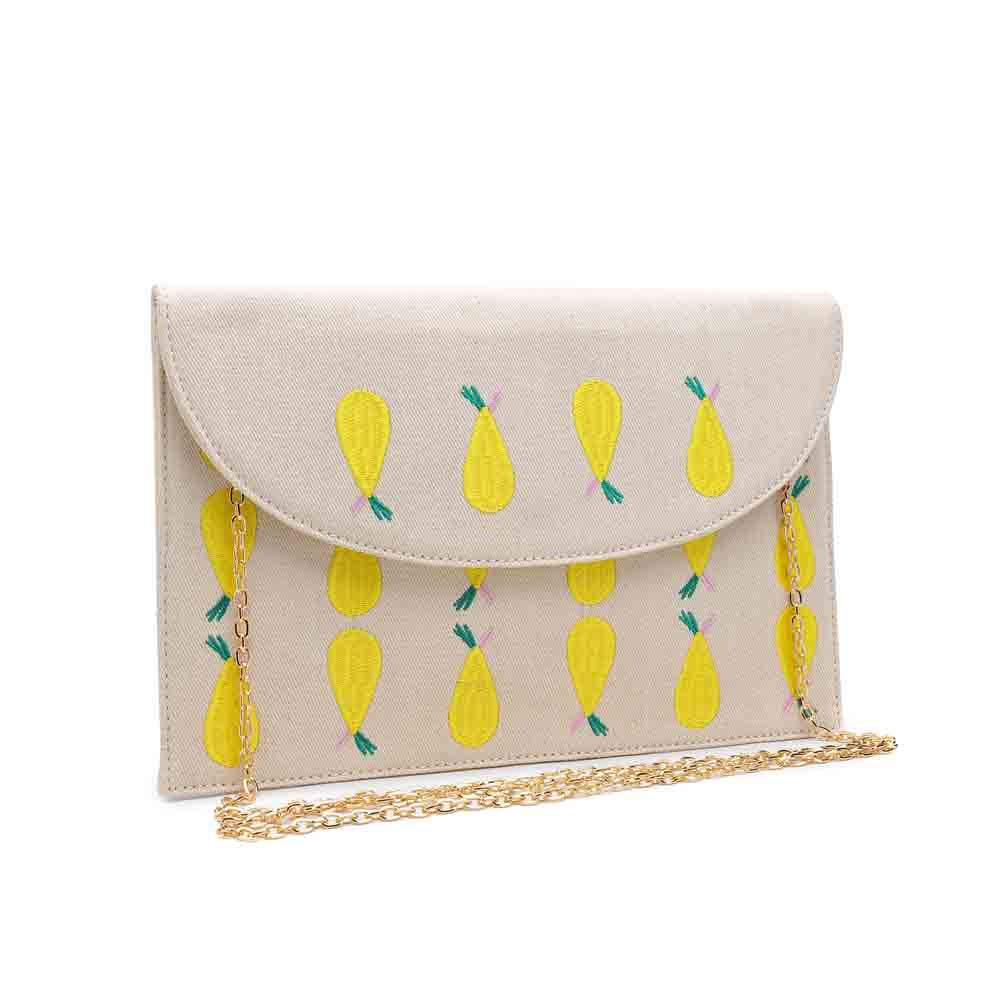 Product Image of Urban Expressions Daiquiri Clutch NA-840611146854 View 2 | Lemon