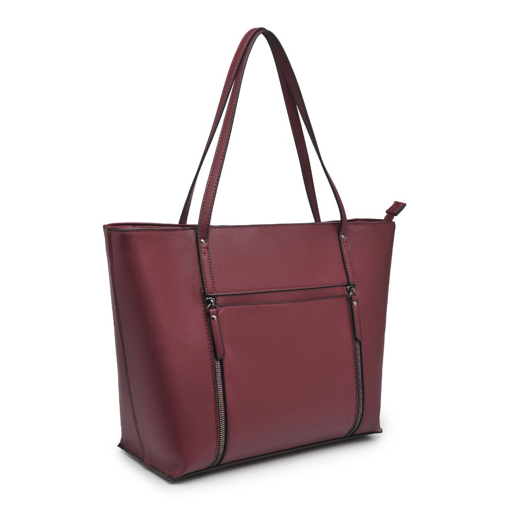 Product Image of Urban Expressions Louise Tote 818209015264 View 6 | Burgundy