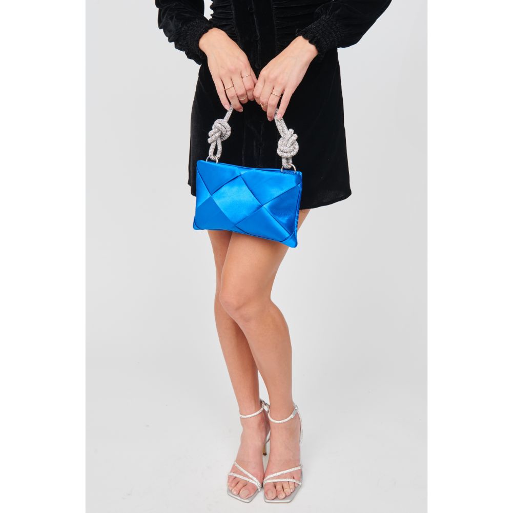 Woman wearing Blue Urban Expressions Valkyrie Evening Bag 840611104953 View 2 | Blue