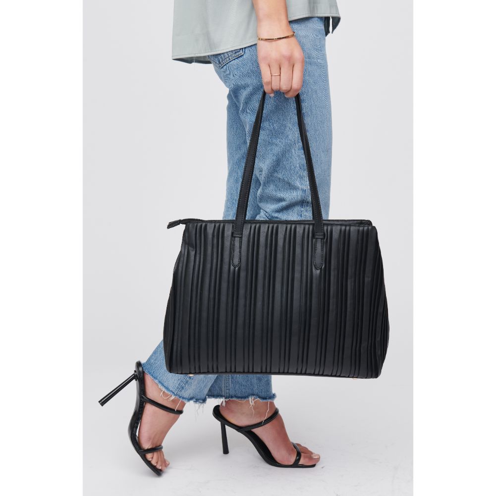 Woman wearing Black Urban Expressions Maura Tote 818209015950 View 1 | Black