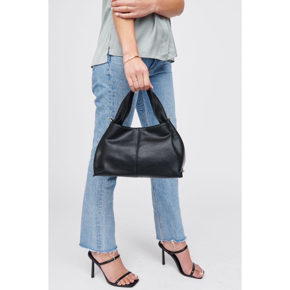 Woman wearing Black Urban Expressions Nancy Shoulder Bag 818209016834 View 2 | Black