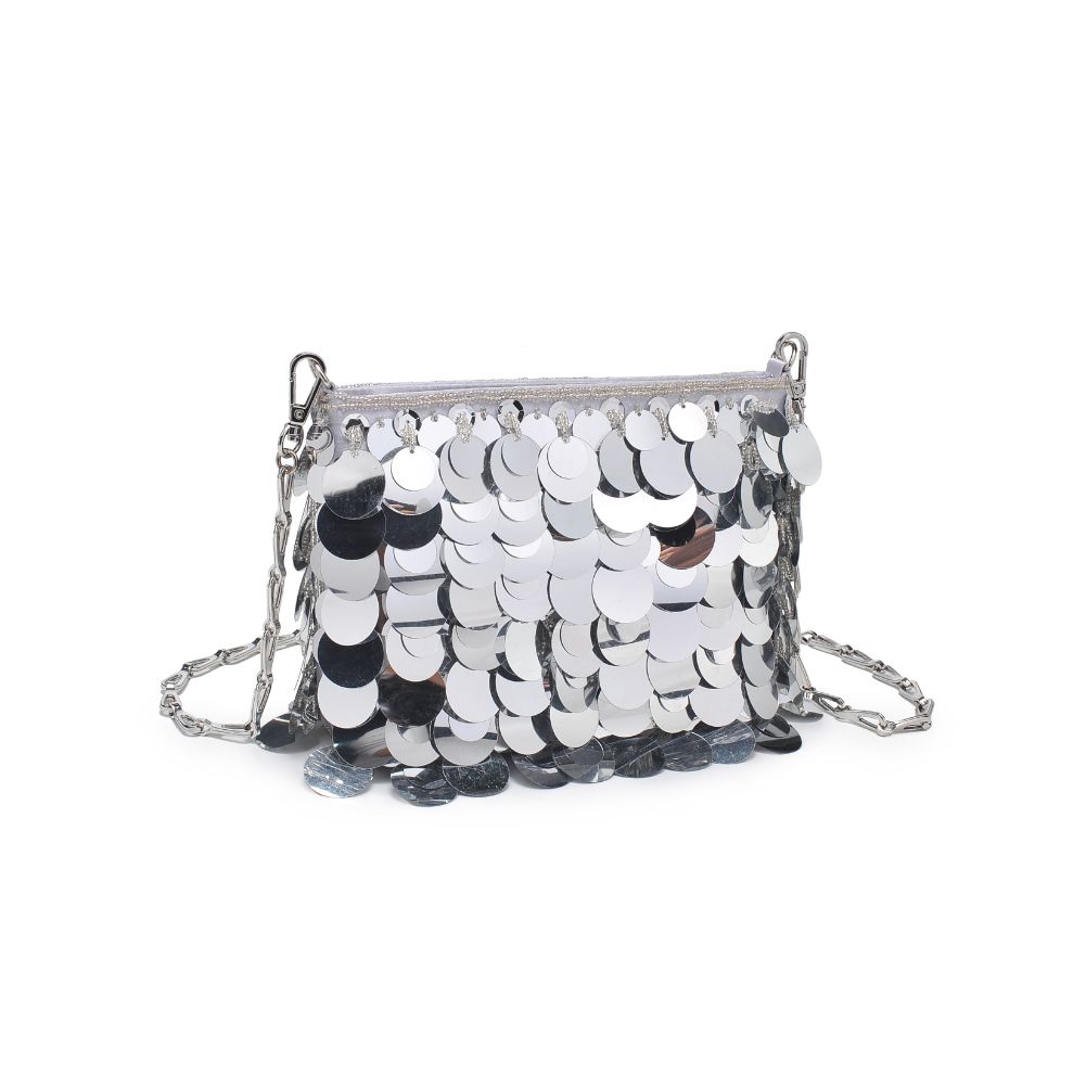 Product Image of Urban Expressions Gemma Evening Bag 840611113900 View 6 | Silver