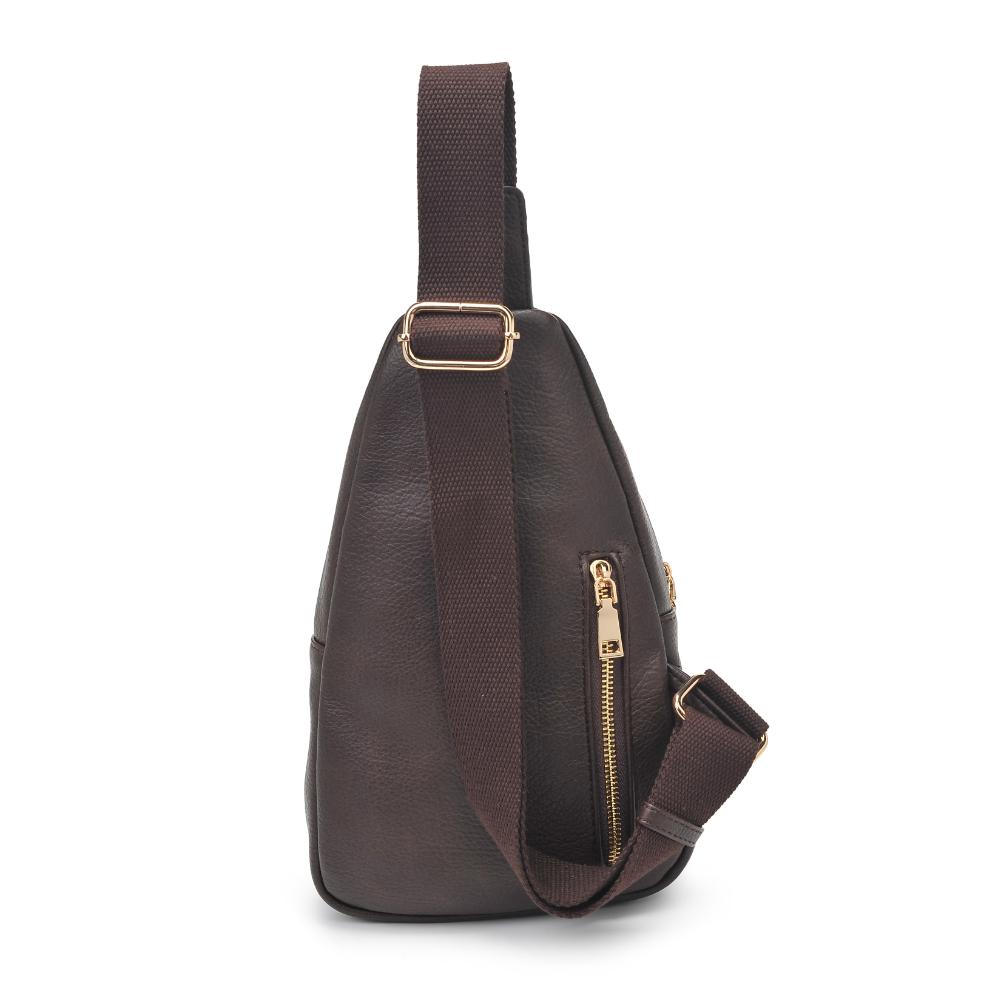 Product Image of Urban Expressions Zephyr Sling Backpack 840611193285 View 7 | Espresso