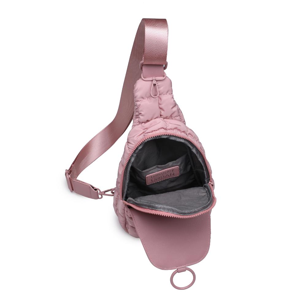 Product Image of Urban Expressions Bristol Sling Backpack 840611128355 View 8 | Rose