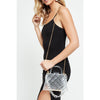 Woman wearing Clear Urban Expressions Eugenie Evening Bag 840611177315 View 1 | Clear