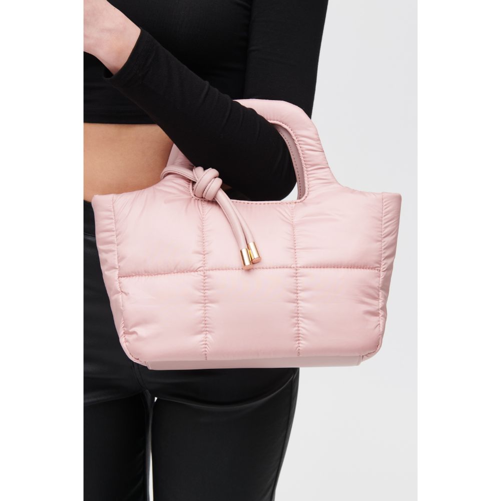 Woman wearing Pink Urban Expressions Quimby Crossbody 840611122230 View 1 | Pink