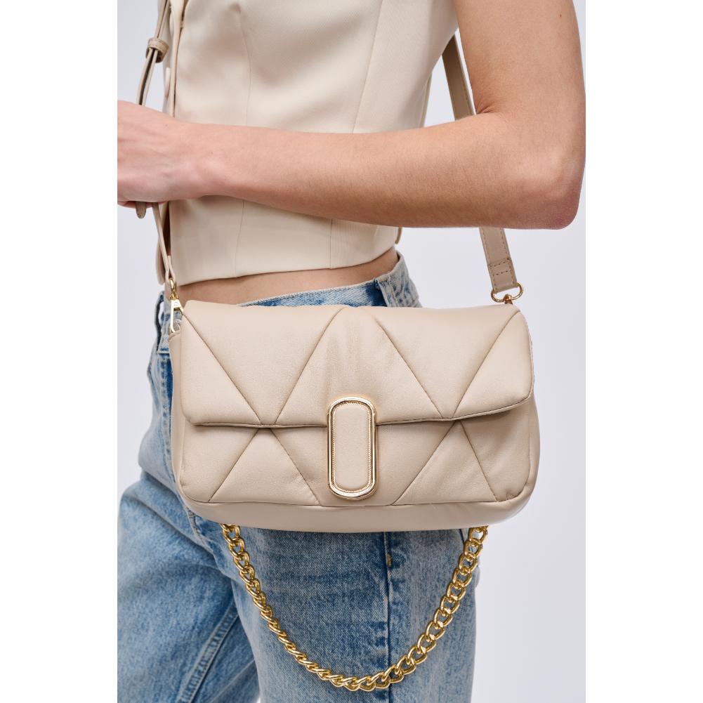 Woman wearing Natural Urban Expressions Anderson Crossbody 840611121745 View 4 | Natural