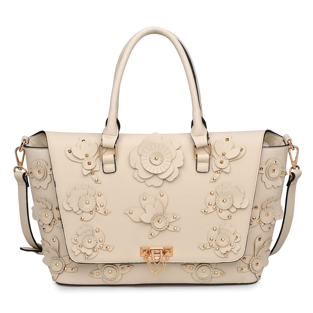 Product Image of Urban Expressions Paris Satchel NA-840611146984 View 1 | Cream