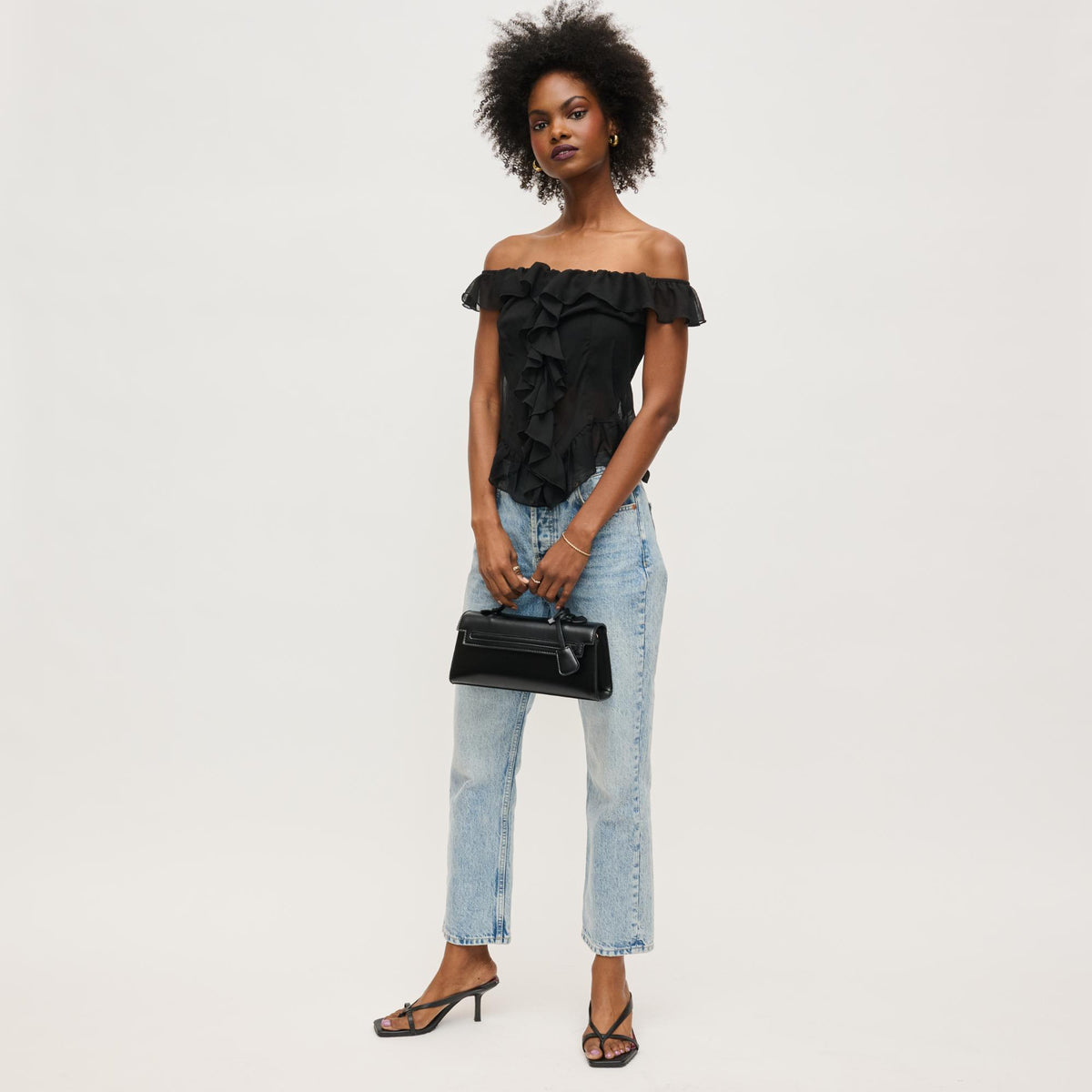 Woman wearing Black Urban Expressions Susie Crossbody 840611152817 View 2 | Black