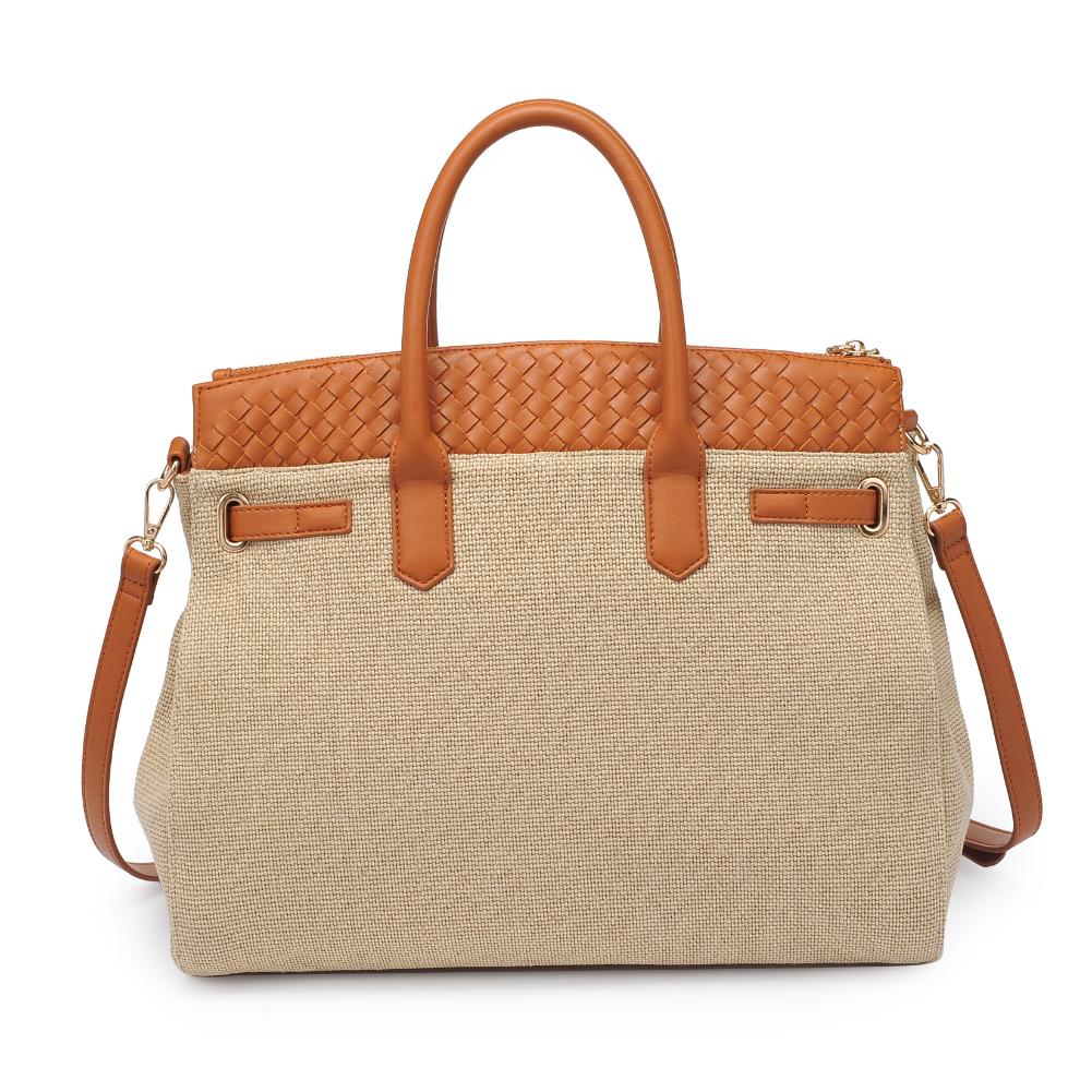 Product Image of Urban Expressions Bertha Satchel 840611193711 View 7 | Natural Tan